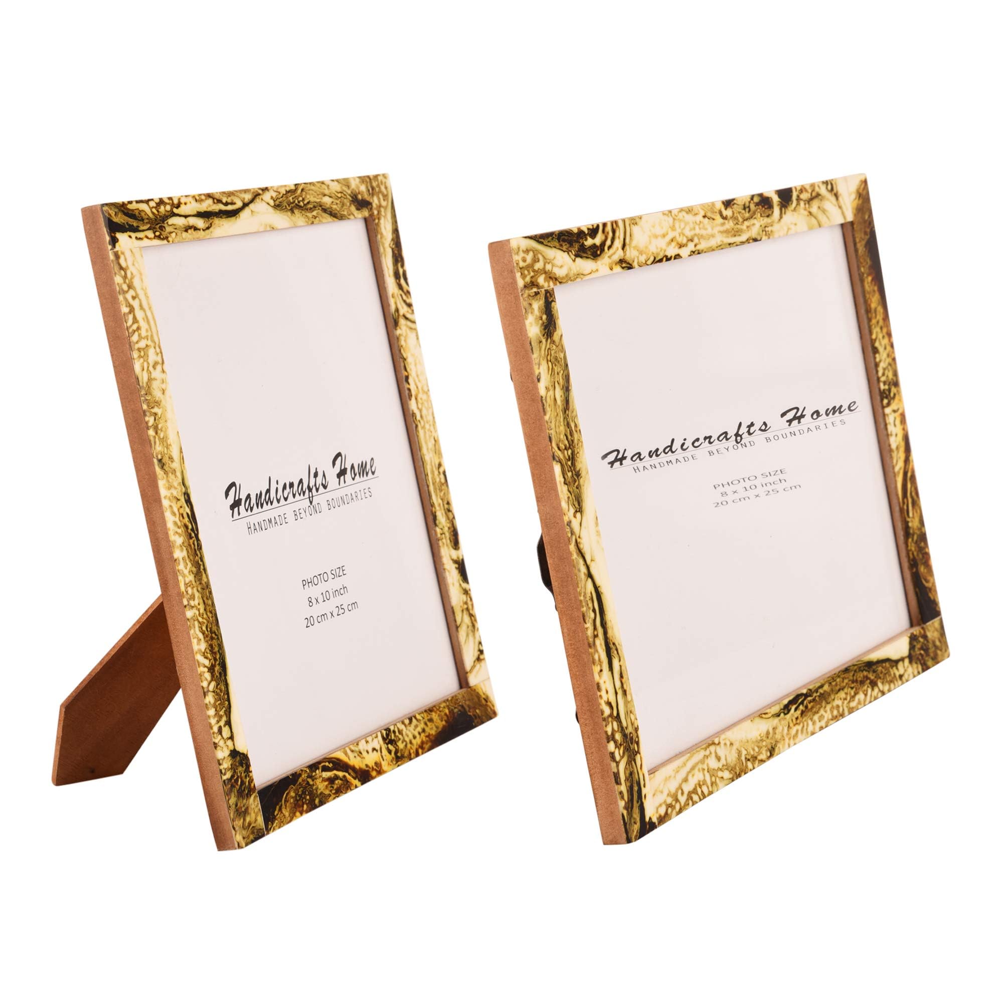 Handicrafts Home 8x10 Picture Frames Pack of 2 - Deco Collection Handcrafted Photo Frames, Perfect for Wall & Tabletop Display,